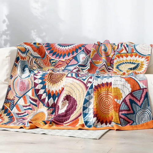 Large boho sofa throw - large,