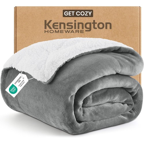 Sherpa fleece throw blanket - sherpa,