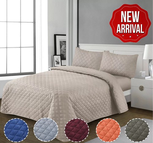 Embossed quilted bedspread - quilted,
