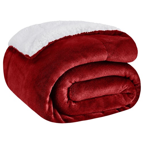 Large sherpa fleece blanket - large,