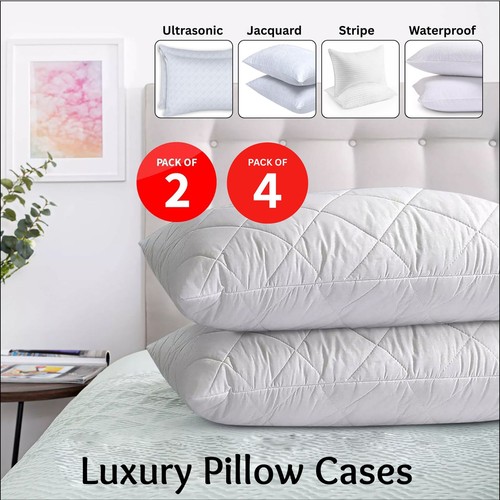Quilted pillow protectors poly - quilted,
