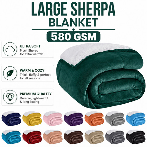 Large throws fleece blanket - large,