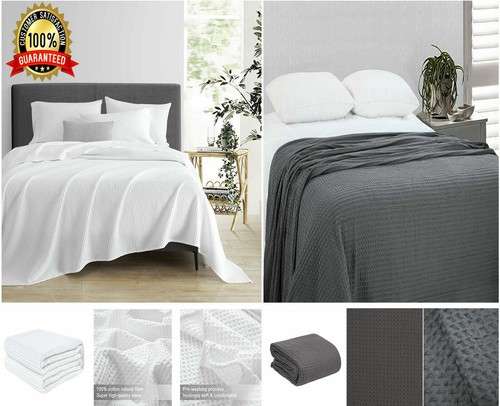 Waffle weave cotton - large, bed
