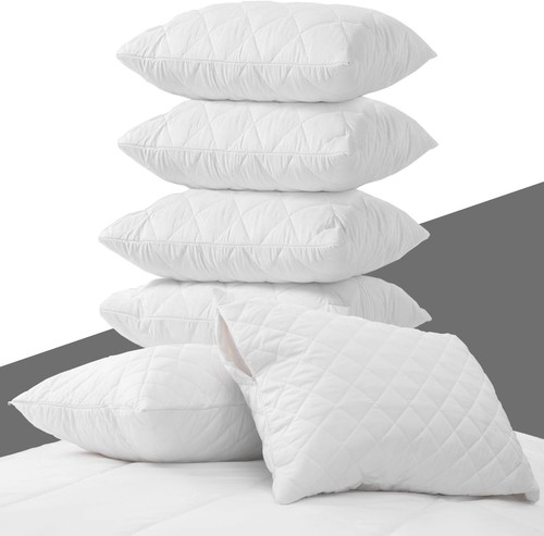 Quilted pillow protectors - pillow,
