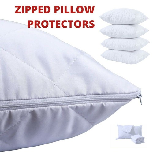 Quilted pillow protectors poly - protectors,