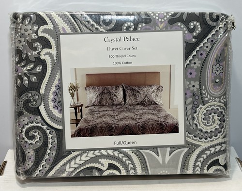 Crystal palace queen duvet - crystal,