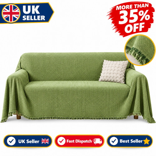 Chenille sofa throw cover - chenille,