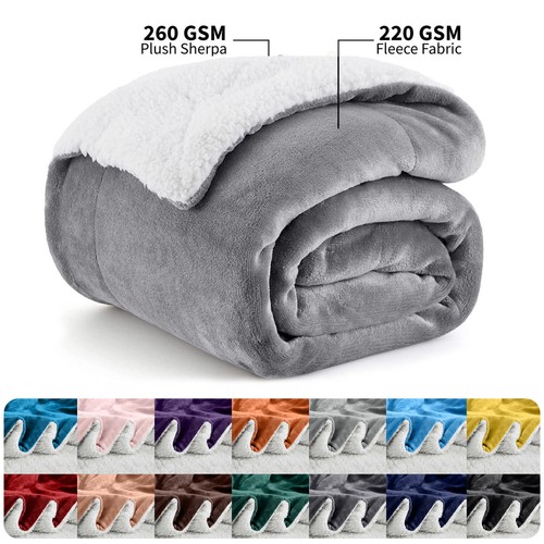 Sherpa fleece blanket - blanket, soft