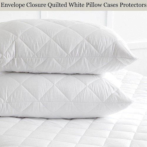 Quilted pillow protectors - quilted,
