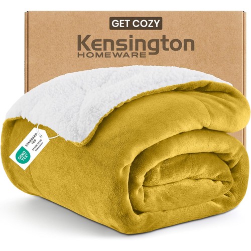 Large sherpa fleece throw - fleece,