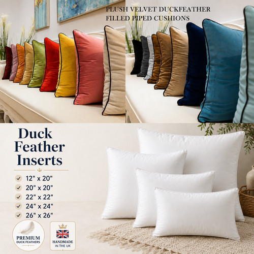 Velvet filled pillow cushion - filled,