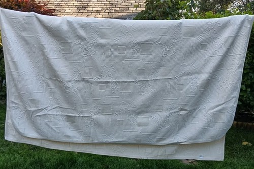 Cream cotton embossed - cream,