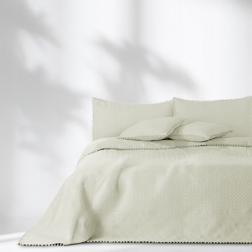 Cream kingsize bedspread - cream,