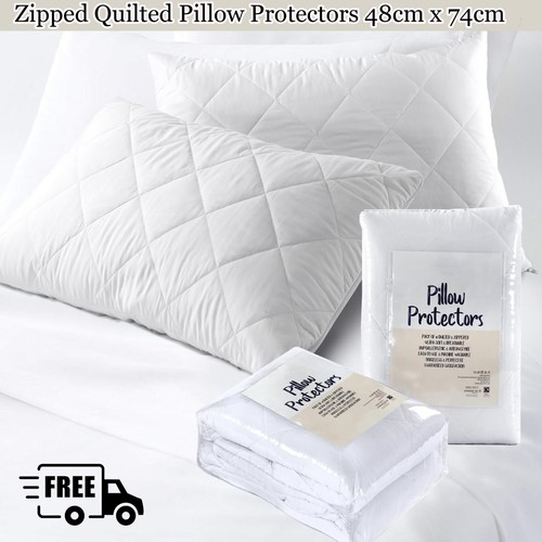 Quilted pillow protectors - pillow,